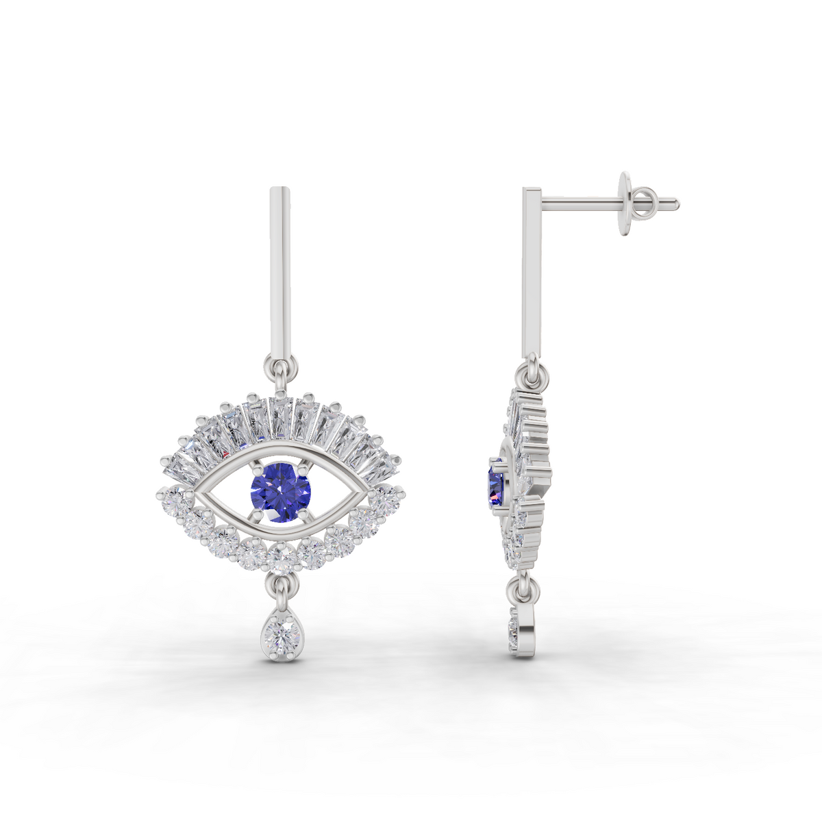 Dreamy Cluster Diamond Stud Earrings