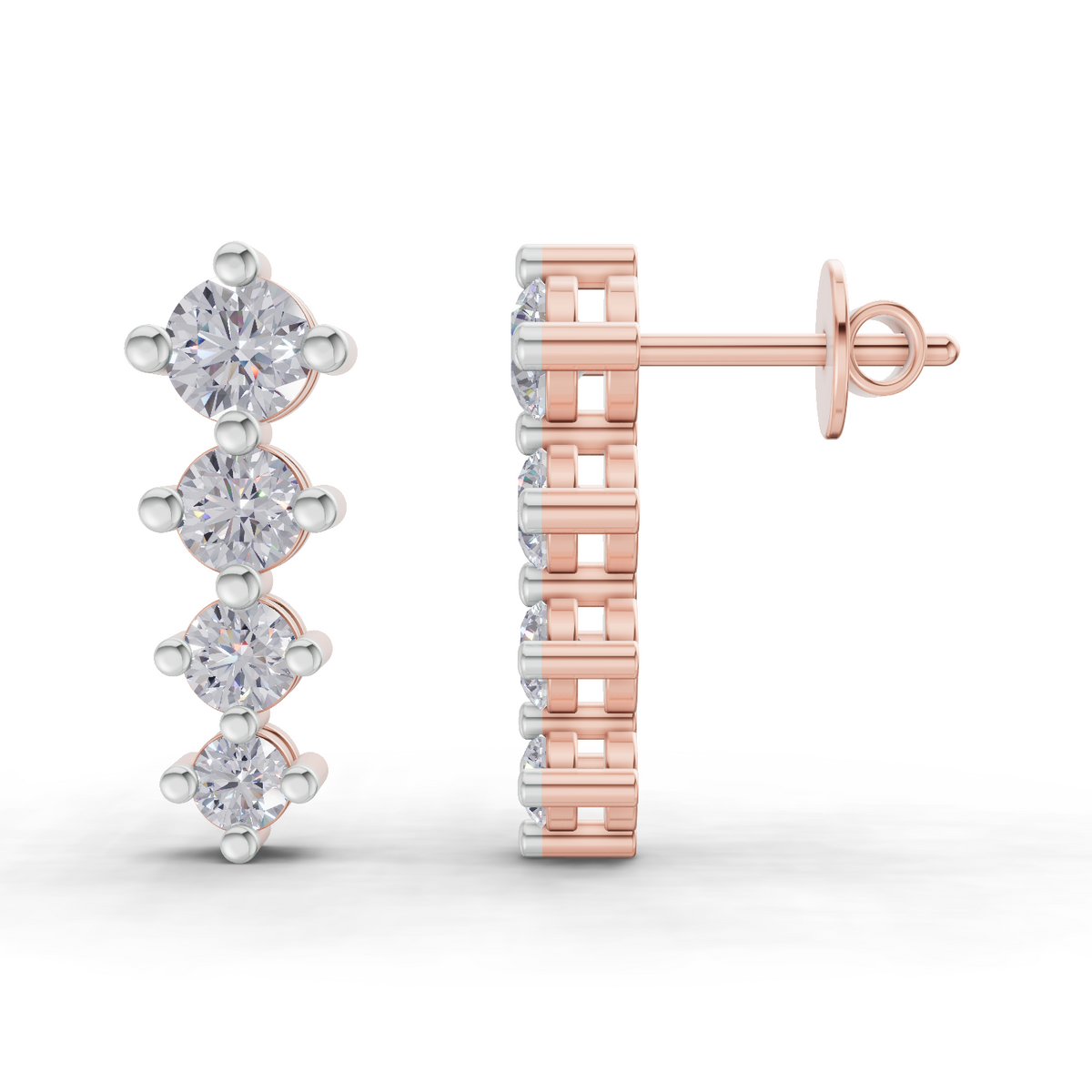 Elegant Diamond Drop Earrings