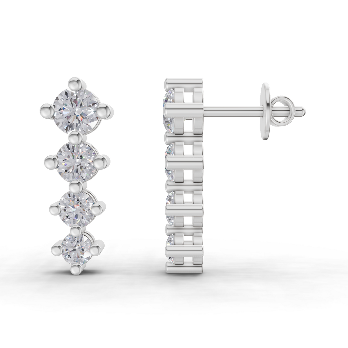 Elegant Diamond Drop Earrings