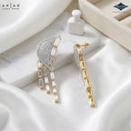 Arias by Lara Dutta Eternal Radiant-Cut Wing Diamond Drop Earrings