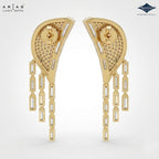 Arias by Lara Dutta Eternal Radiant-Cut Wing Diamond Drop Earrings