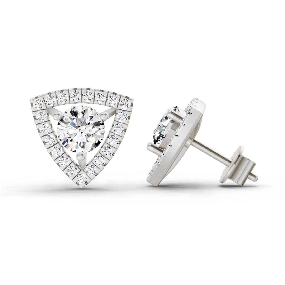 Eternal Halo Diamond Earrings
