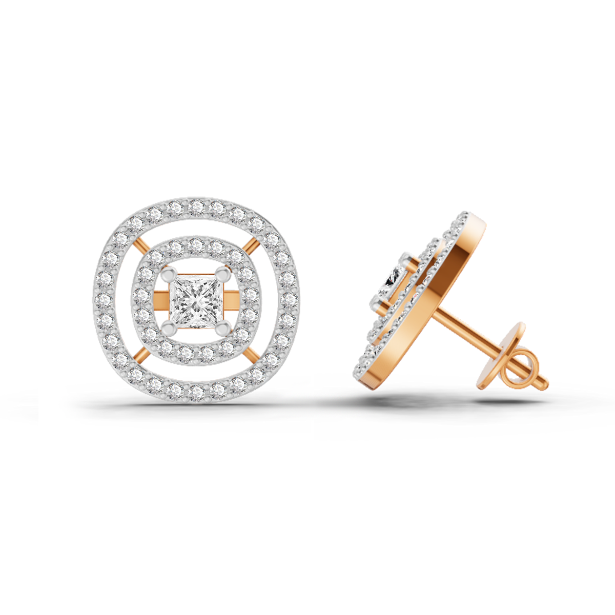 Iconic Round Diamond Stud Earrings