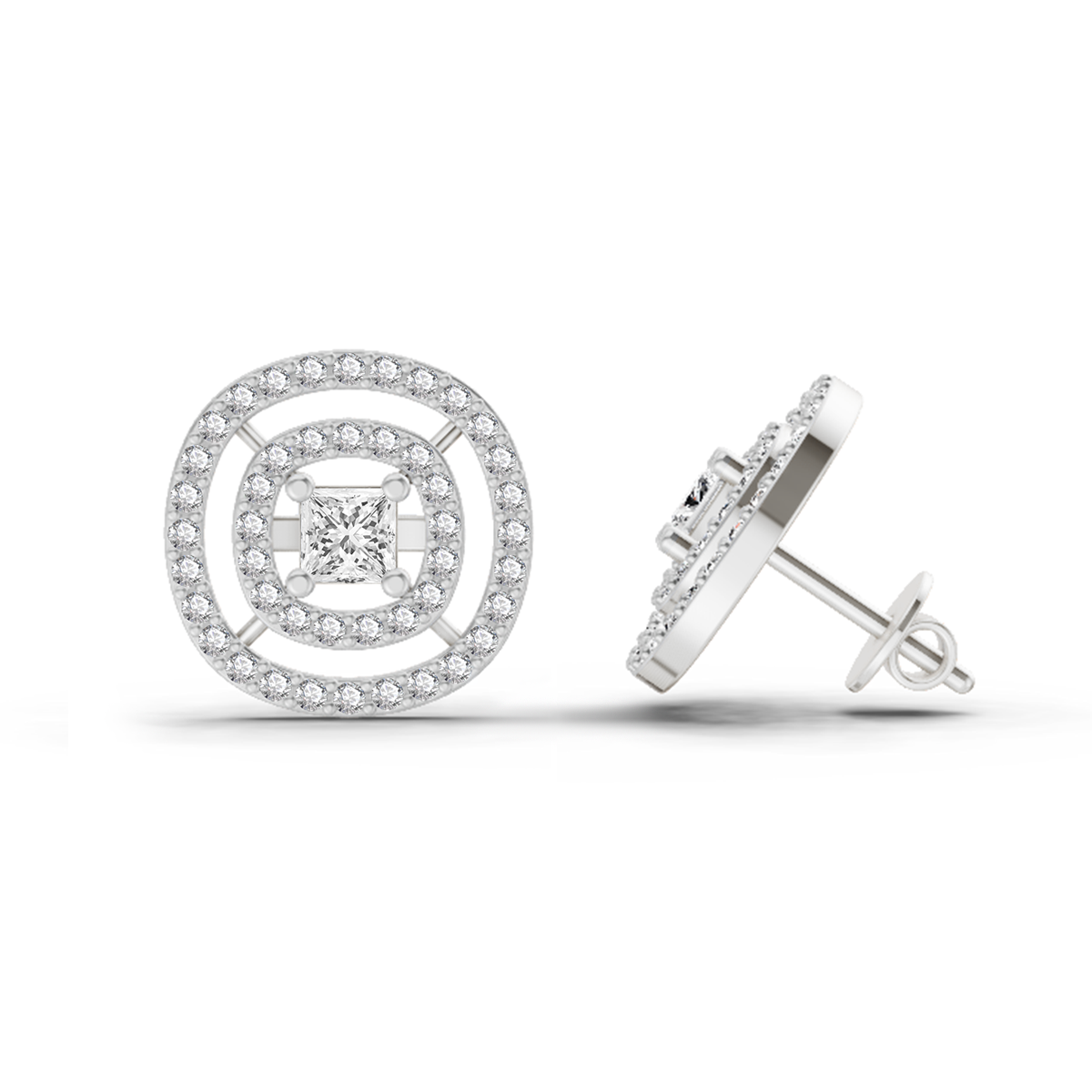 Iconic Round Diamond Stud Earrings