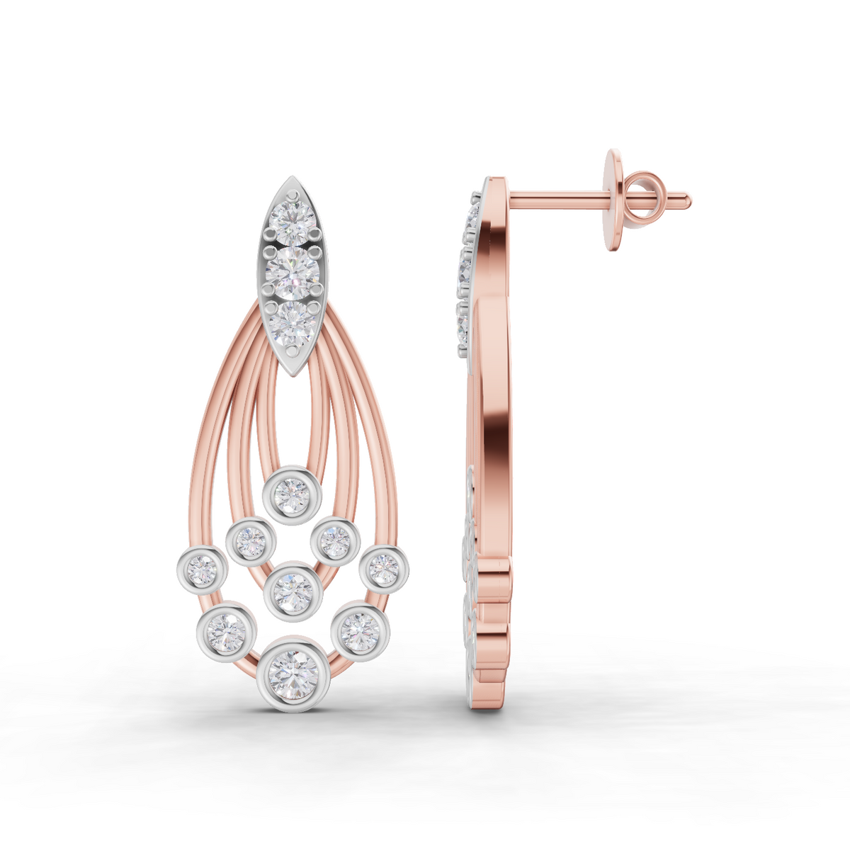 Sparkling Diamond Earrings