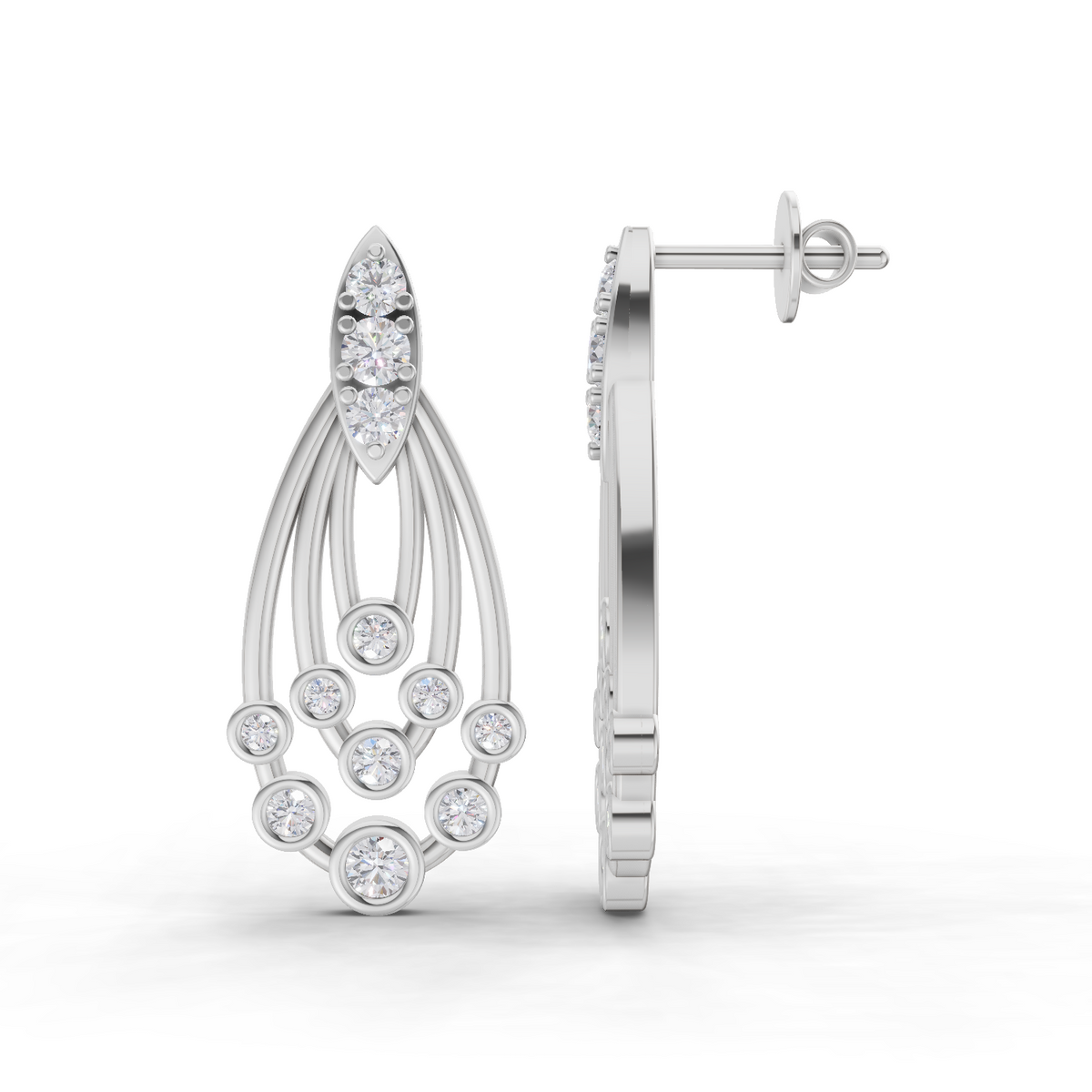 Sparkling Diamond Earrings