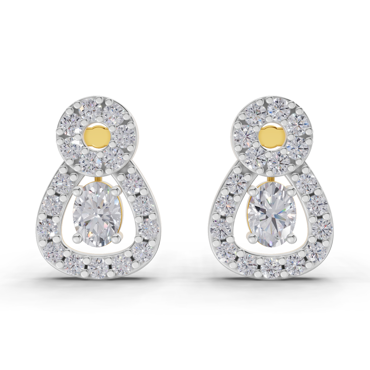 0.55 Carat Eterna Pear Glow Earrings 14K