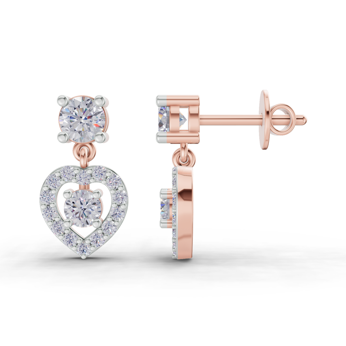 Radiant Heart Eternal Diamond Earrings
