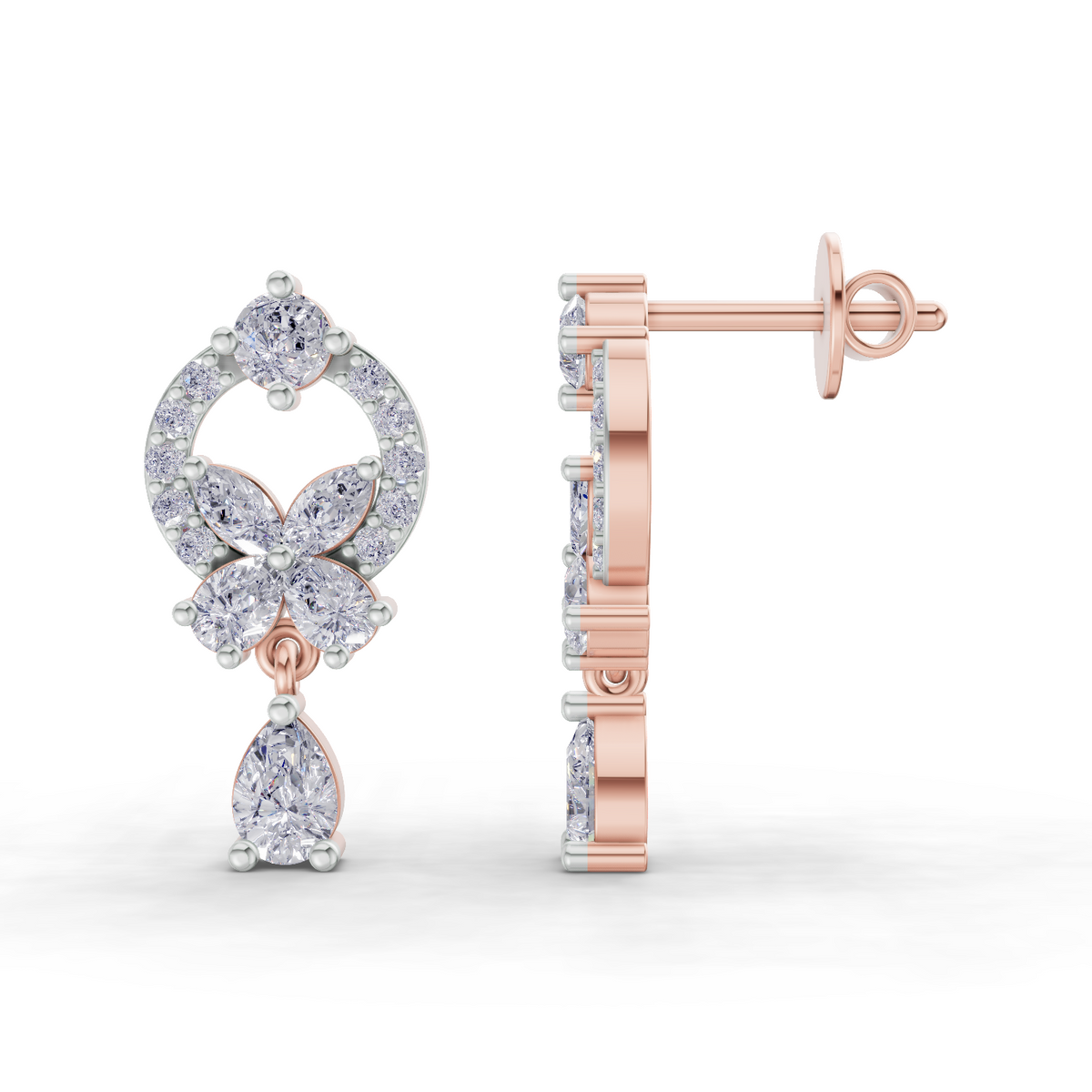 Luminous Flora Diamond Earrings