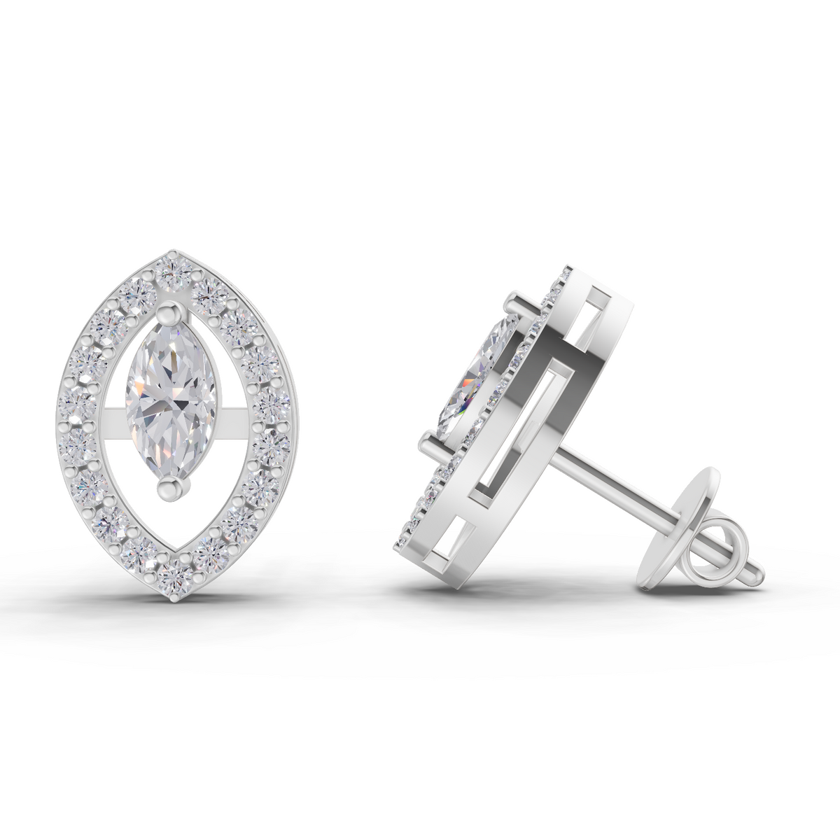 Enchanting Marquise Diamond Earrings