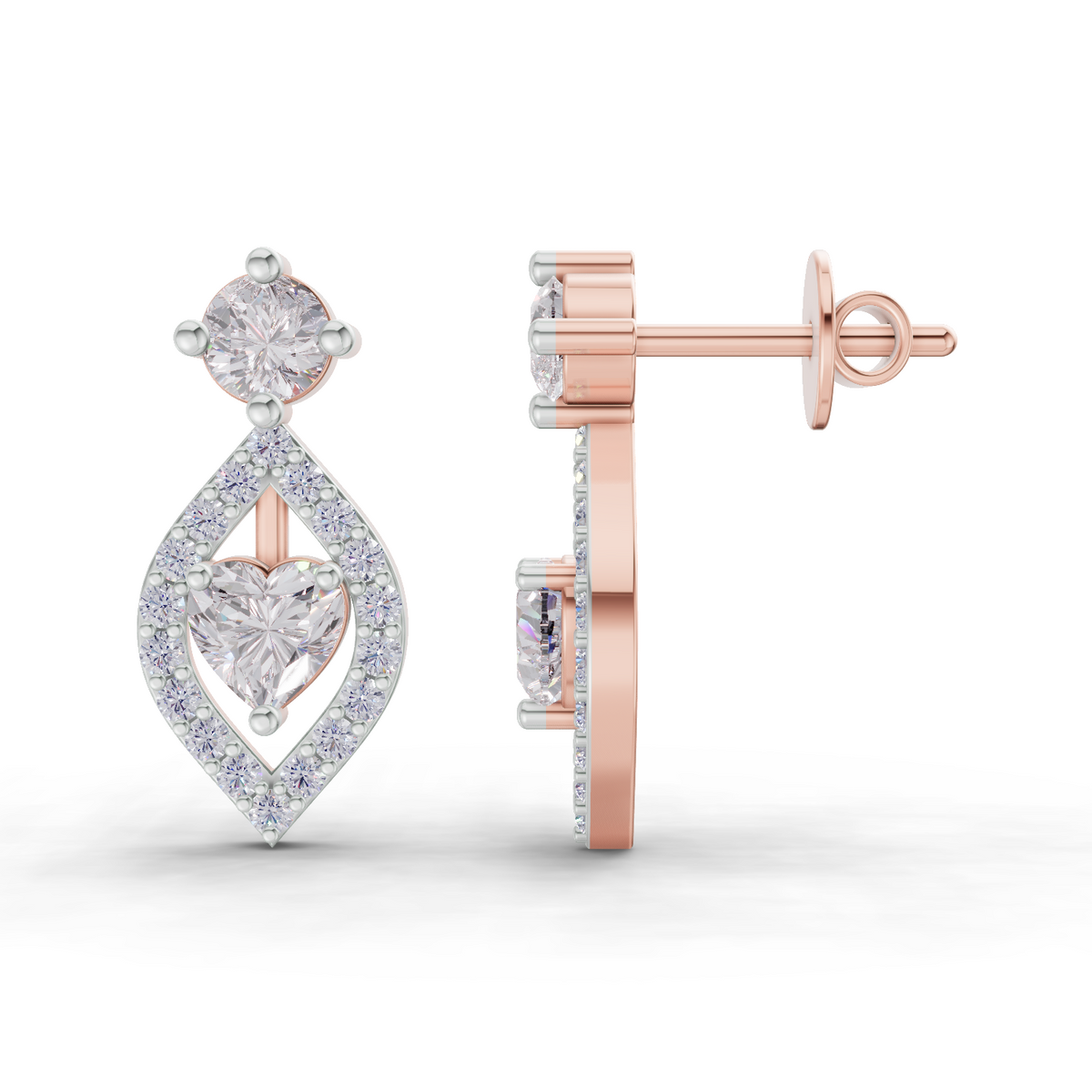 Sublime Halo Diamond Earrings