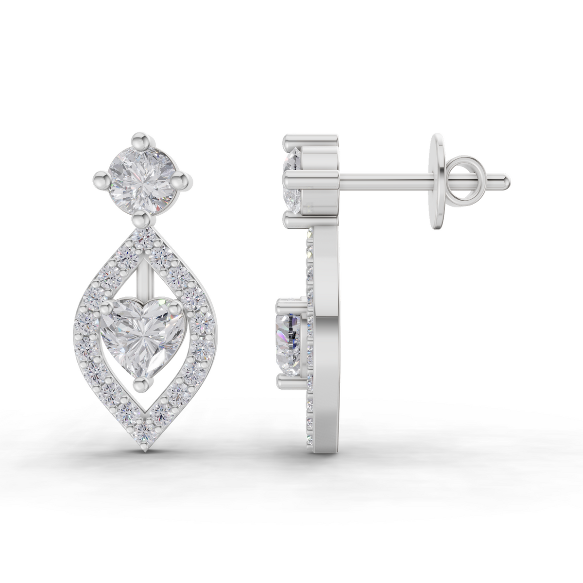Sublime Halo Diamond Earrings