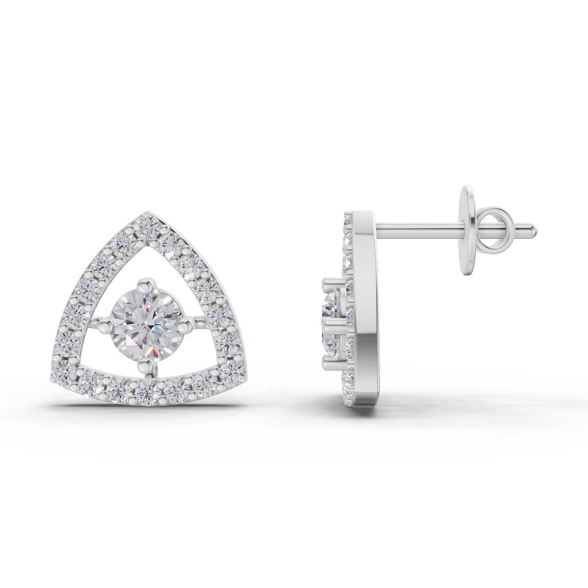 Glistening Diamond Earrings
