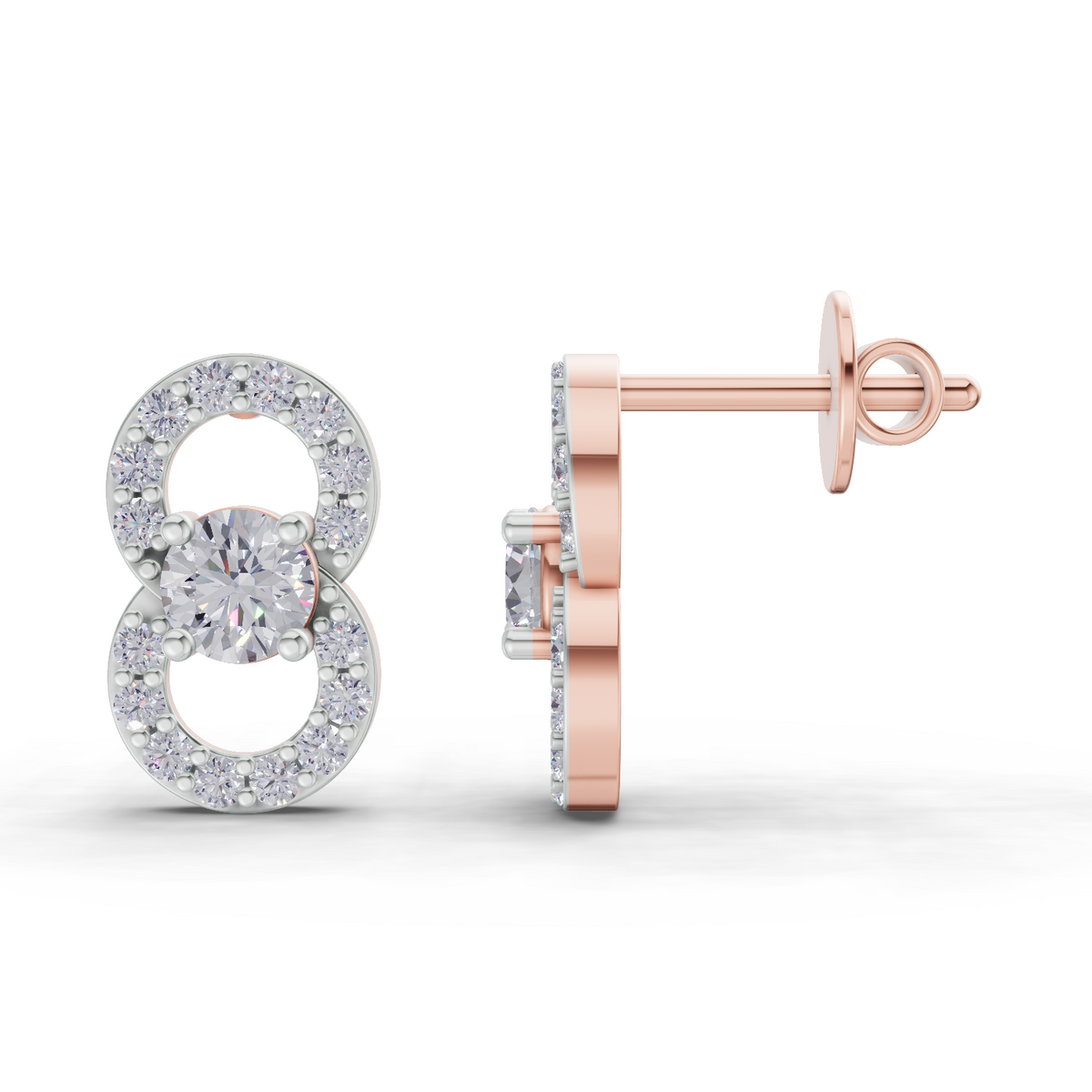 Ethereal Solitaire Diamond Earrings