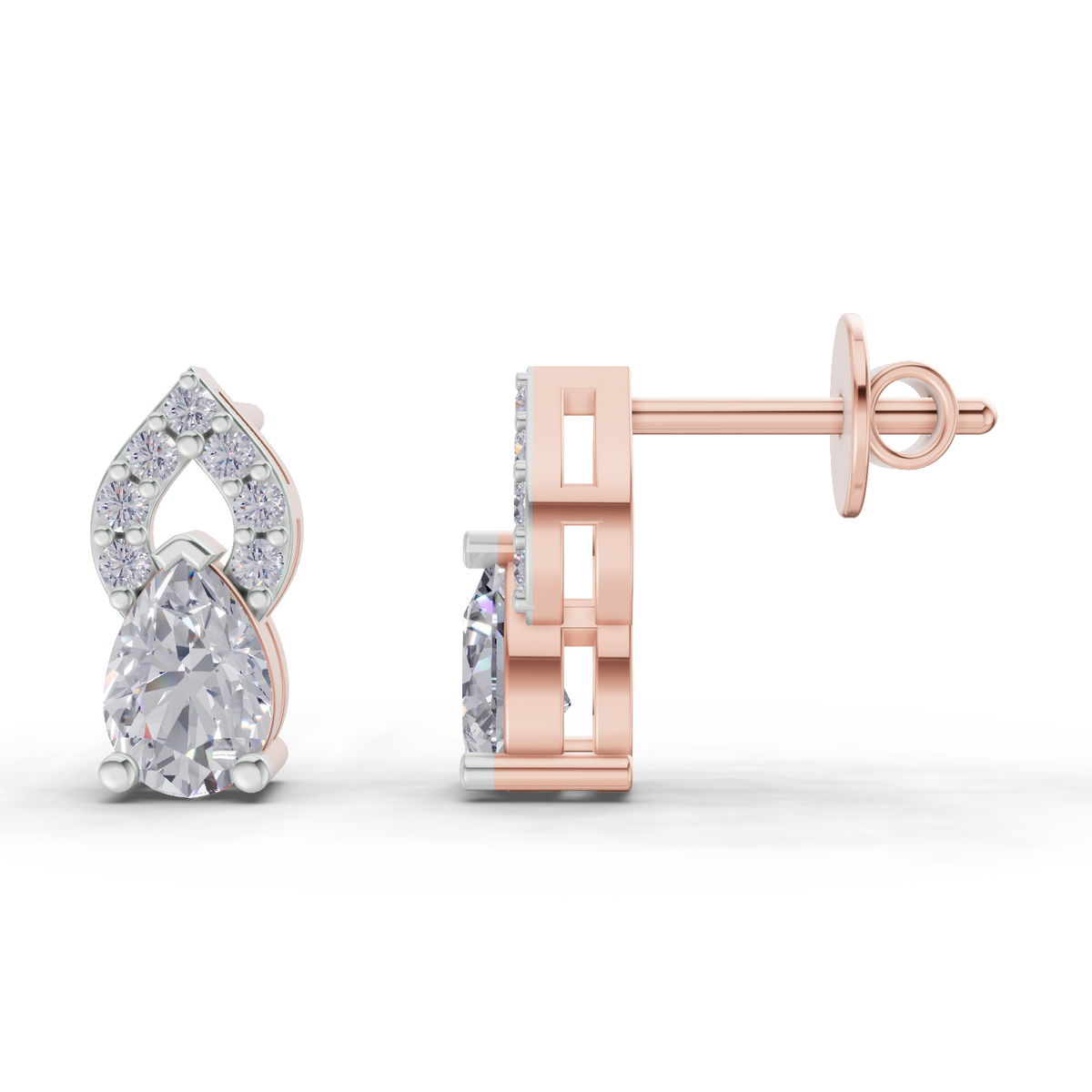 Dreamy Pear Diamond Earrings