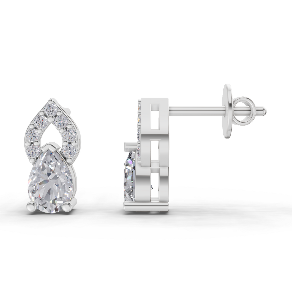 Dreamy Pear Diamond Earrings