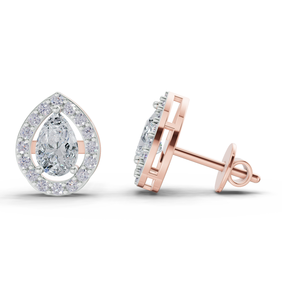Classic Pear Aurora Diamond Earrings