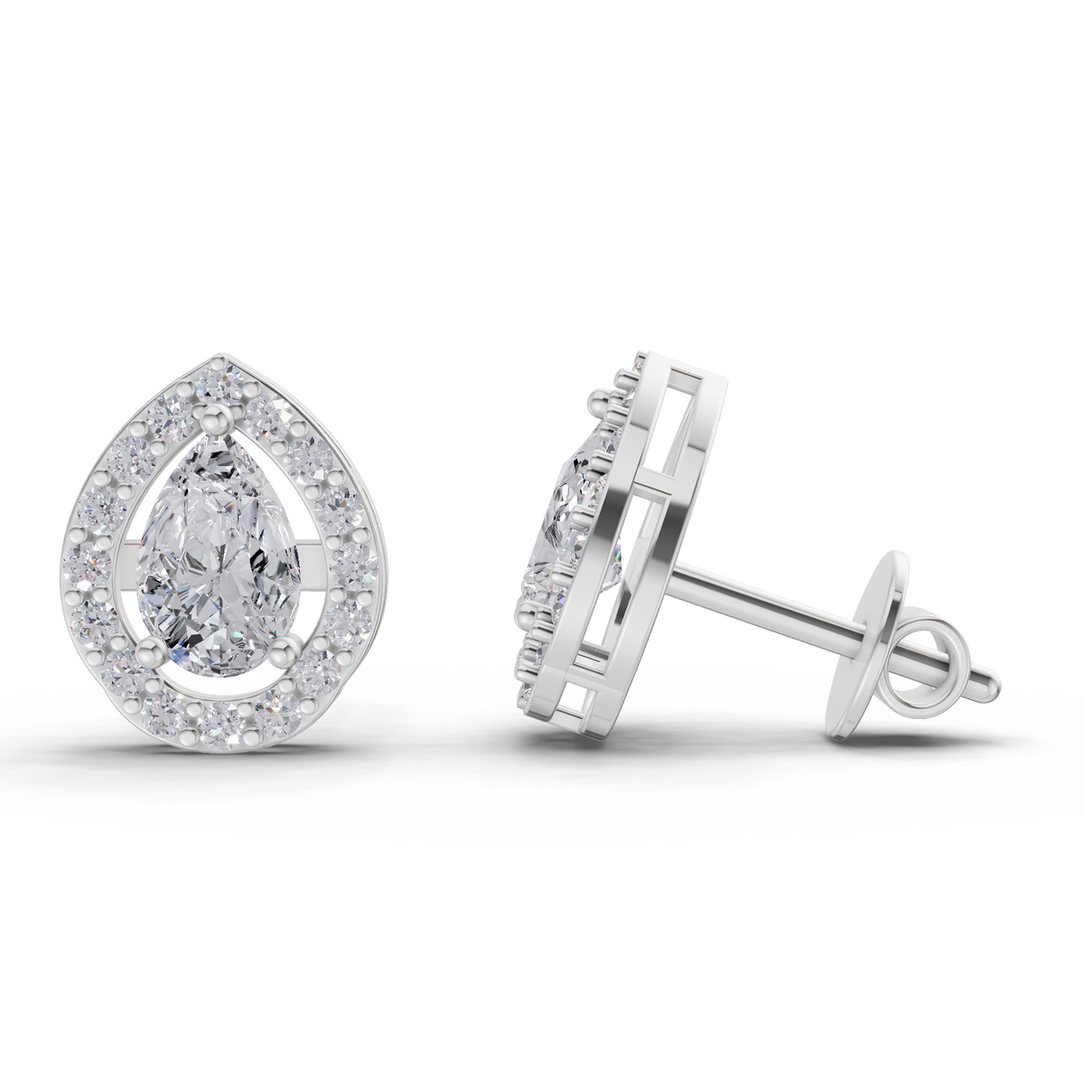 Classic Pear Aurora Diamond Earrings