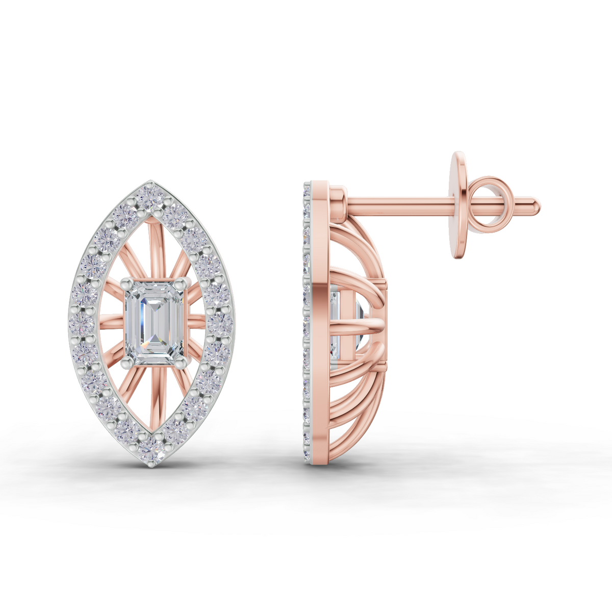 Radiant Marquise Grace Diamond Earrings