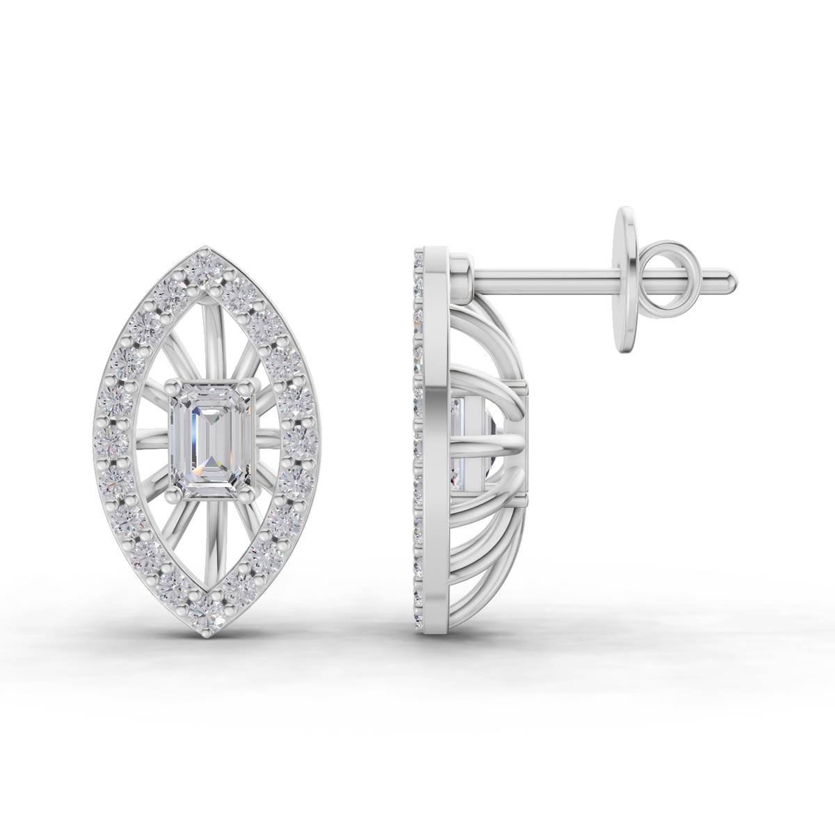 Radiant Marquise Grace Diamond Earrings