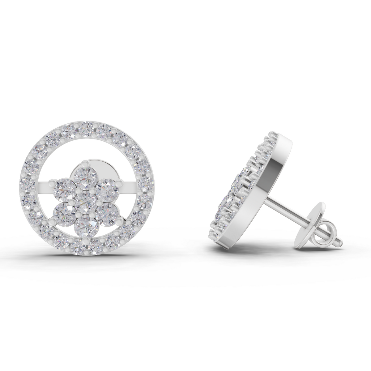 Refined Diamond Earrings