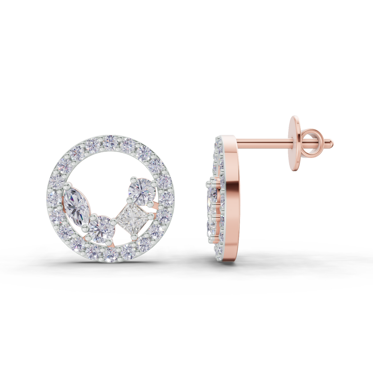Sublime Celeste Halo Diamond Earrings