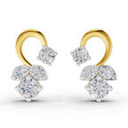 0.98 Carat Marquise Cut Simulated Earrings 14K