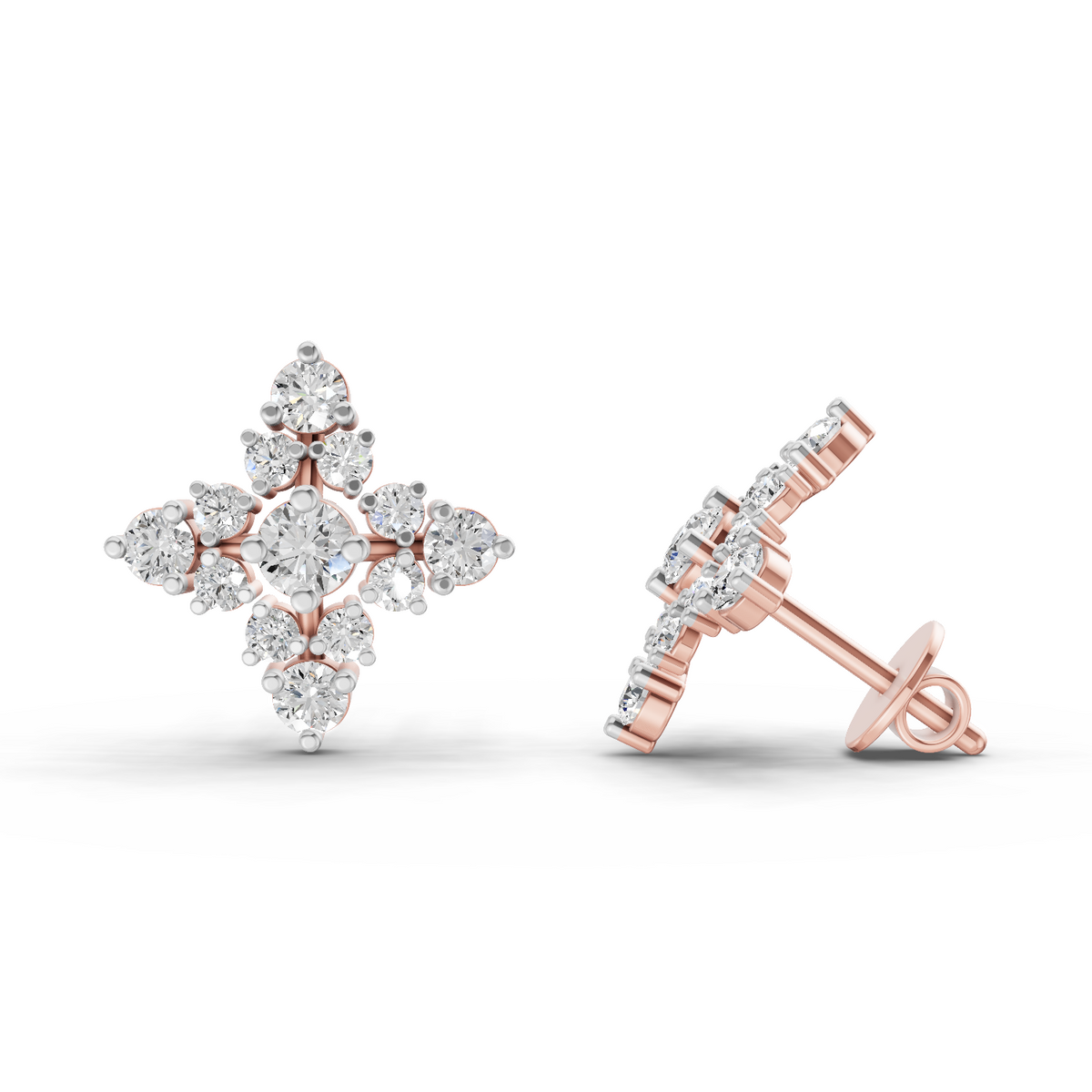Sparkling Charm Diamond Earrings