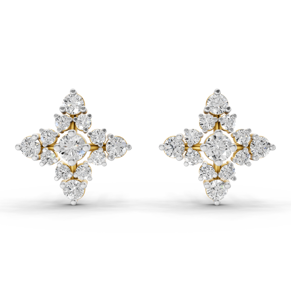 1.2 Carat Starlight Studs Earrings 14K