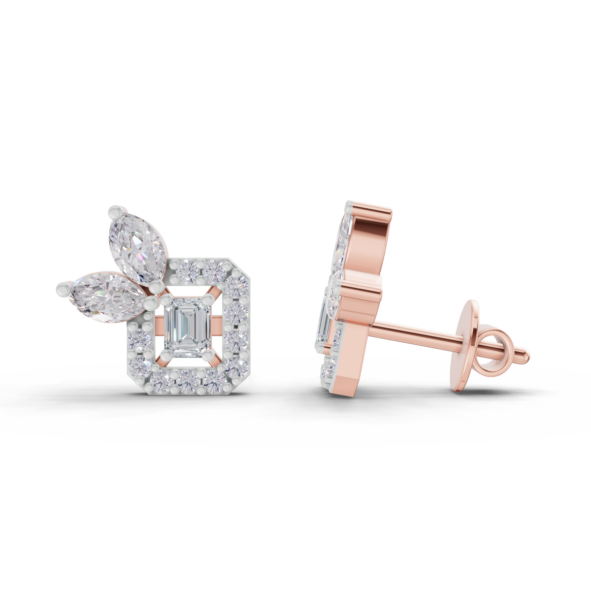 Delicate Marquise Diamond Earrings