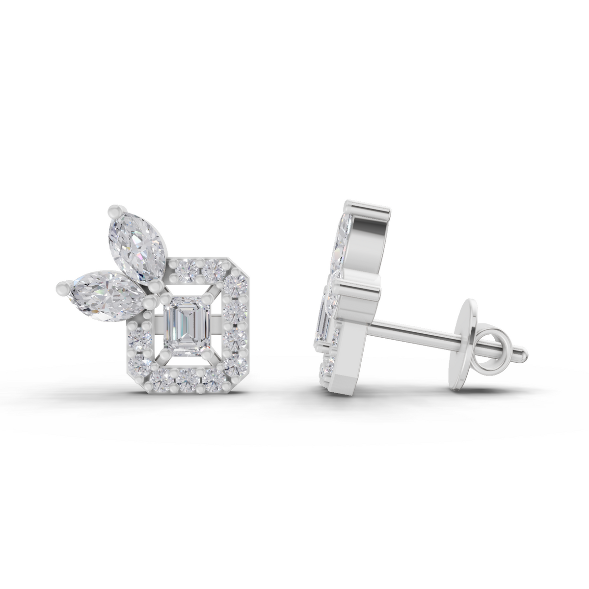 Delicate Marquise Diamond Earrings