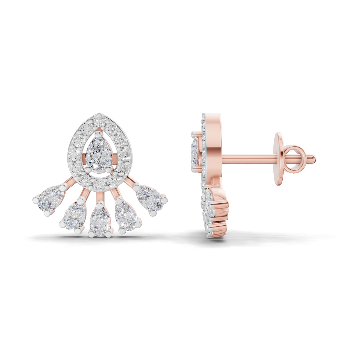 Opulent Diamond Drop Earrings