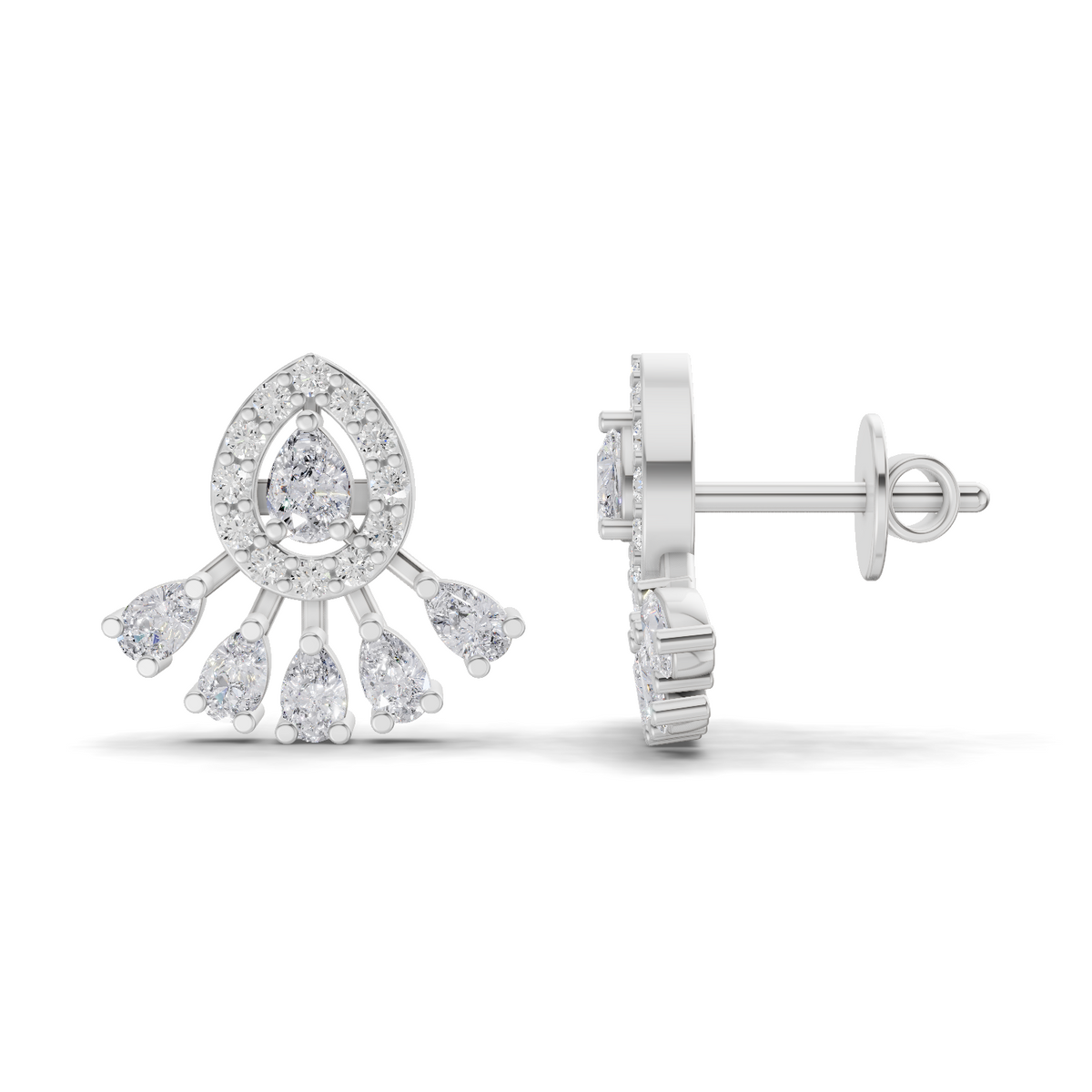 Opulent Diamond Drop Earrings