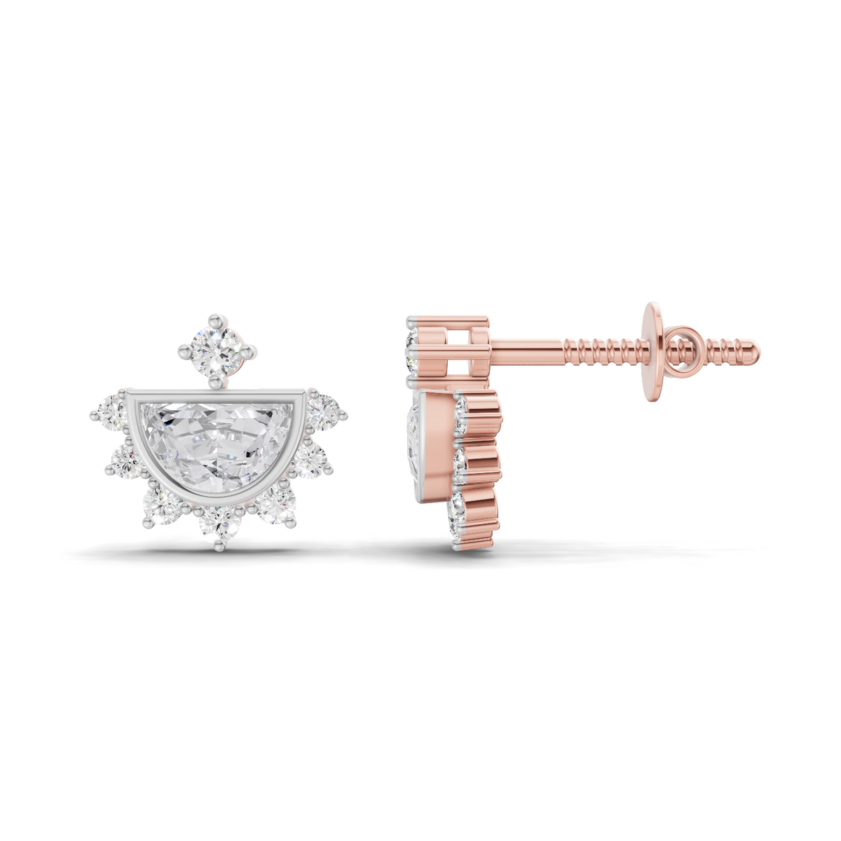 Timeless Crown Diamond Earrings