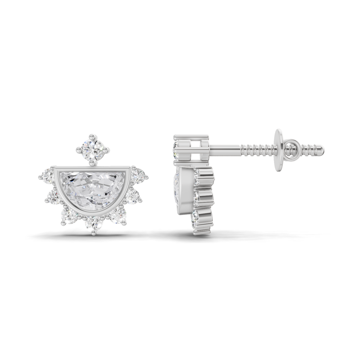 Timeless Crown Diamond Earrings