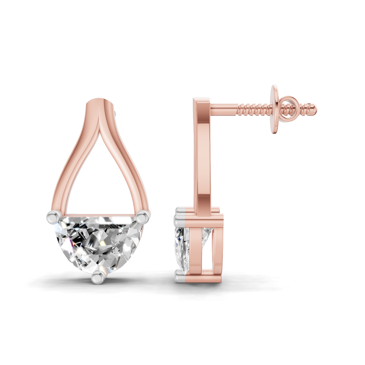 Enchanting Solitaire Diamond Earrings