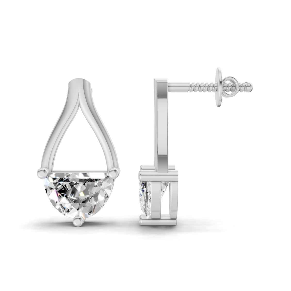 Enchanting Solitaire Diamond Earrings