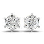 6.23 Carat 14K Gold Timeless Solitaire Stud Earring