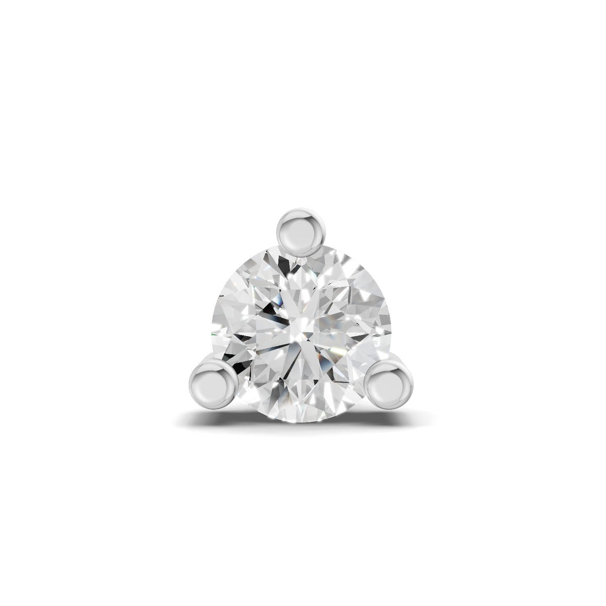 0.21 Carat Circle Drop Stud Earrings 14K