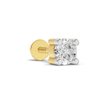 0.2 Carat Solitaire Earring for Men 14K