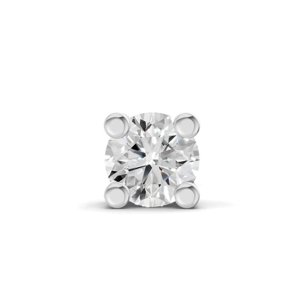 0.2 Carat Solitaire Earring for Men 14K