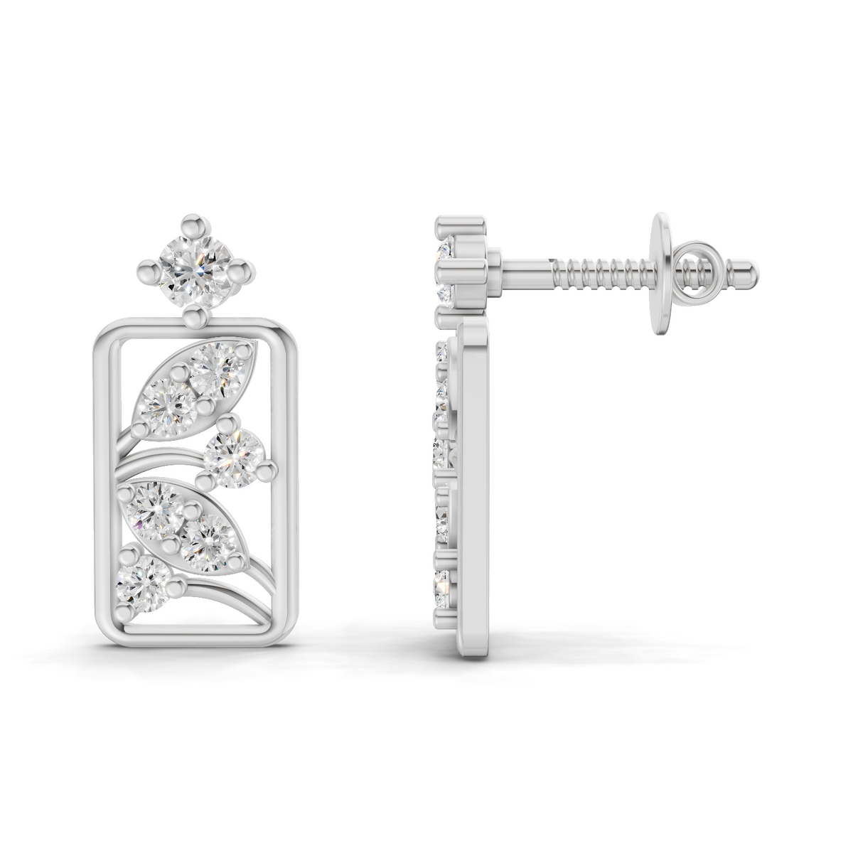 Exquisite Diamond Stud Earrings