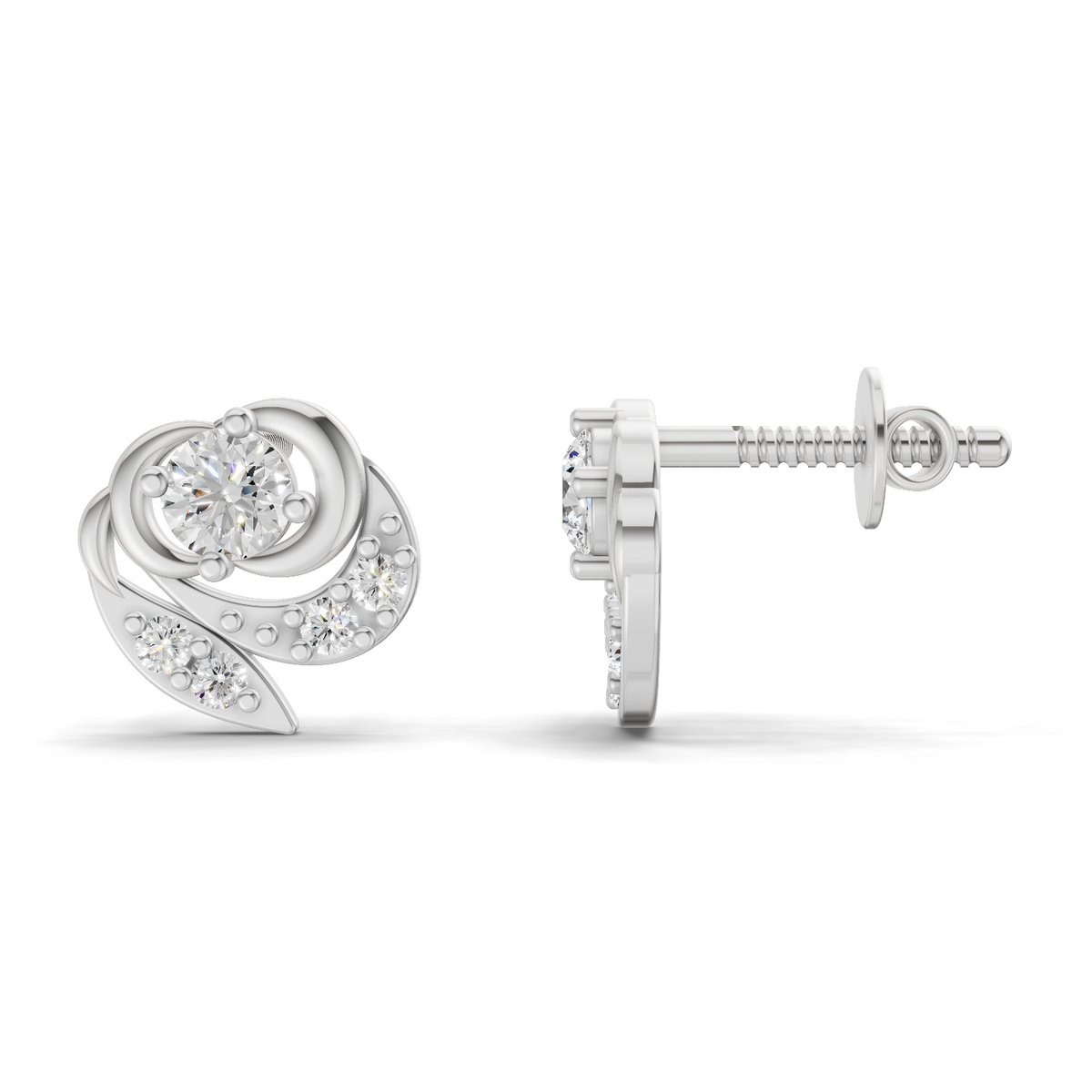 Classic Bold Diamond Earrings