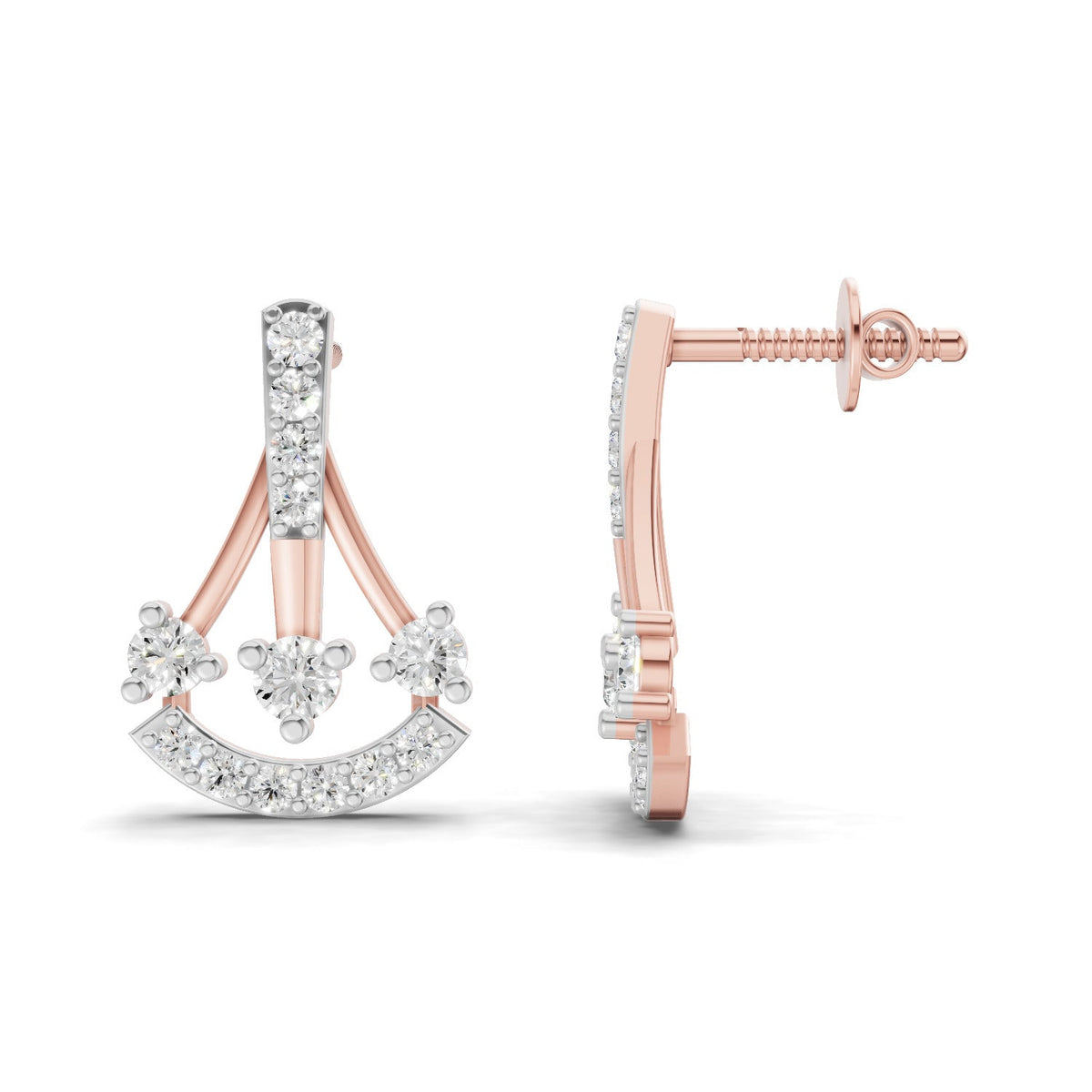 Timeless Trinity Diamond Earrings