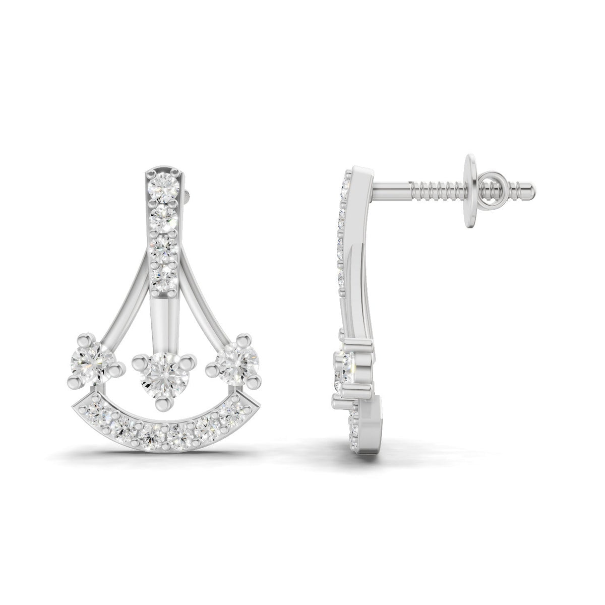 Timeless Trinity Diamond Earrings
