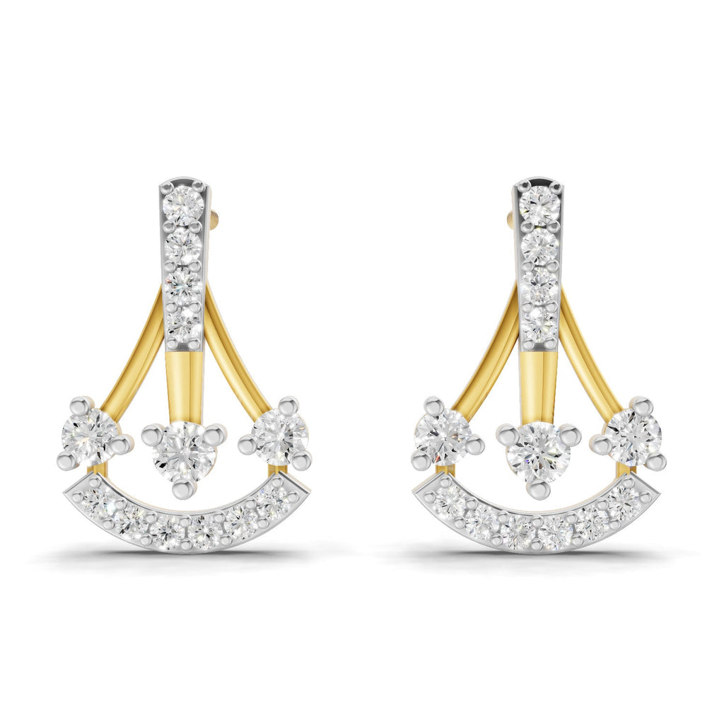 0.46 Carat Trinity Sparkle Earrings 14K