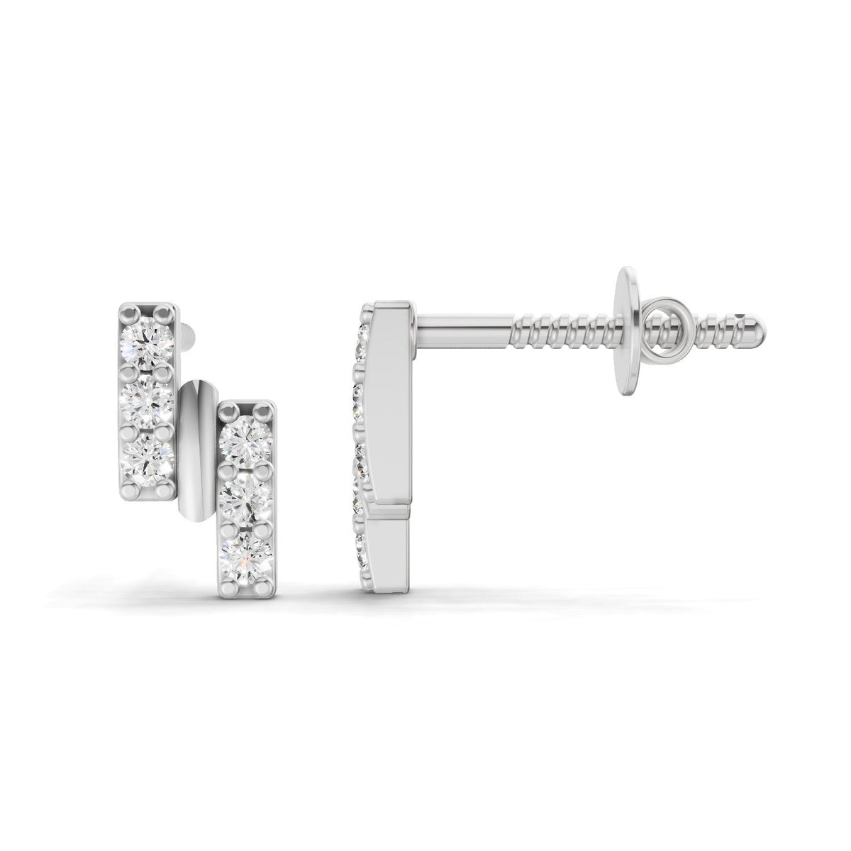 Ethereal Diamond Stud Earrings