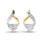 0.94 Carat Platinum And Diamond Stud Earrings 14K