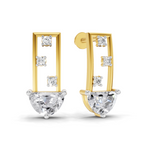 1.65 Carat Eternal Curve Earrings 14K