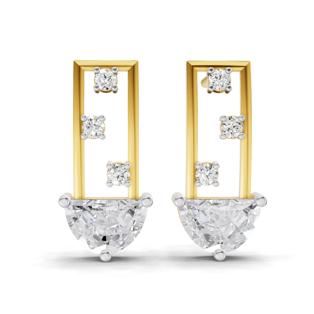 1.65 Carat Eternal Curve Earrings 14K